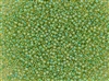 11/0 Toho Japanese Seed Beads - Mint Lined Topaz Rainbow #1830