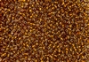 11/0 Toho Japanese Seed Beads - Dark Golden Amber Silver Lined #2152S