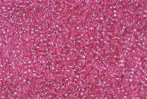 11/0 Toho Japanese Seed Beads - Pink Silver Lined #2216