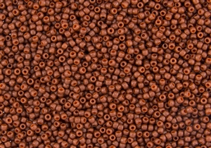 11/0 Toho Japanese Seed Beads - Semi Glazed Burnt Orange #2610F