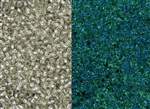 11/0 Toho Japanese Seed Beads - Glow In The Dark - Silver Lined Crystal/Green Splash #2700S