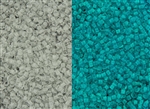 11/0 Toho Japanese Seed Beads - Glow In The Dark - Crystal/Bright Blue #2711