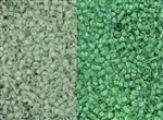 11/0 Toho Japanese Seed Beads - Glow In The Dark - Mint Green/Bright Green #2722