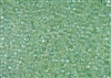 11/0 Toho Japanese Seed Beads - RE:Glass (Recycled Glass) Transparent Green Rainbow #5164