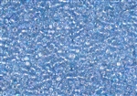 11/0 Toho Japanese Seed Beads - RE:Glass (Recycled Glass) Transparent Blue Rainbow #5168