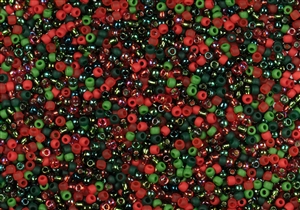11/0 Toho Japanese Seed Beads - Red Rose Mix #CM12