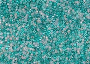 11/0 Toho and Miyuki Japanese Seed Beads - Mint Aqua Mix #CM26