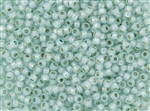 11/0 Toho Japanese Seed Beads - PermaFinish Light Aqua Opal Silver Lined #PF2116