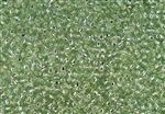 11/0 Toho Japanese Seed Beads - RE:Glass (Recycled Glass) PermaFinish Silver Lined Green #PF5024