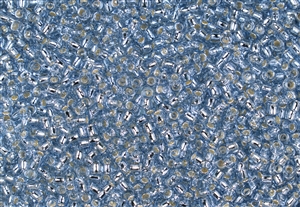 11/0 Toho Japanese Seed Beads - RE:Glass (Recycled Glass) PermaFinish Silver Lined Blue #PF5033