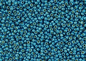 11/0 Toho Japanese Seed Beads - PermaFinish Aqua Sky Metallic #PF582