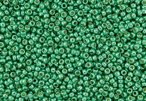 11/0 Toho Japanese Seed Beads - PermaFinish Spearmint Metallic #PF588