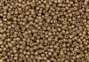 11/0 Toho Japanese Seed Beads - PermaFinish Pale Bronze Metallic Matte #PF593F