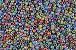11/0 Toho Japanese Seed Beads - Semi Glazed Rainbow Mix #SG1