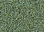 11/0 Toho Japanese Seed Beads - Hybrid Frosted Turquoise Picasso #Y307F