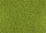 11/0 Toho Japanese Seed Beads - Hybrid Sueded Gold Peridot / Lime Green #Y620