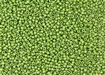 11/0 Toho Japanese Seed Beads - Hybrid Sueded Gold Opaque Green #Y624