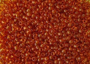 15/0 Toho Japanese Seed Beads - Dark Topaz Transparent #2C