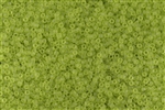 15/0 Toho Japanese Seed Beads - Lime Green Transparent Matte #4F