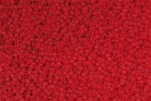 15/0 Toho Japanese Seed Beads - Ruby Transparent Matte #5BF