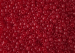 15/0 Toho Japanese Seed Beads - Dark Ruby Transparent #5C