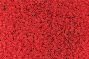 15/0 Toho Japanese Seed Beads - Lt. Siam Ruby Transparent Matte #5F