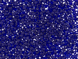 15/0 Toho Japanese Seed Beads - Dark Cobalt Blue Transparent Matte #8DF