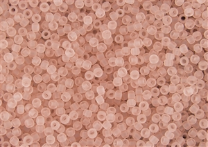 15/0 Toho Japanese Seed Beads - Light Pink Transparent Matte #11F