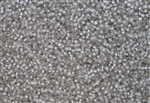 15/0 Toho Japanese Seed Beads - Crystal Silver Lined Matte #21F