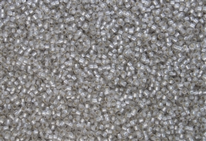 15/0 Toho Japanese Seed Beads - Crystal Silver Lined Matte #21F