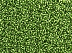 15/0 Toho Japanese Seed Beads - Kelly Green Silver Lined Matte #27F