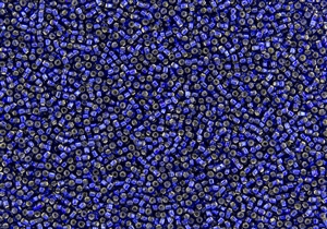 15/0 Toho Japanese Seed Beads - Dark Cobalt Silver Lined Square Hole #28DSH
