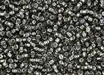 15/0 Toho Japanese Seed Beads - Black Diamond Silver Lined #29B