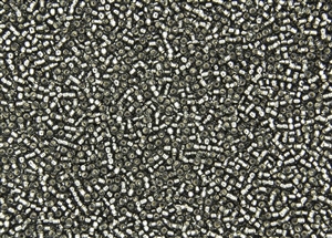 15/0 Toho Japanese Seed Beads - Dark Black Diamond Silver Lined #29C