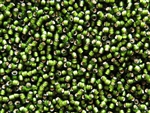 15/0 Toho Japanese Seed Beads - Olivine Silver Lined Matte #37F