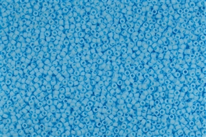 15/0 Toho Japanese Seed Beads - Aqua Matte Opaque #43F