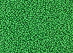 15/0 Toho Japanese Seed Beads - Bright Green Opaque #47