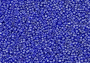 15/0 Toho Japanese Seed Beads - Transparent Cobalt Luster #116