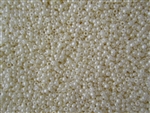 15/0 Toho Japanese Seed Beads - Light Cream Opaque Luster #122