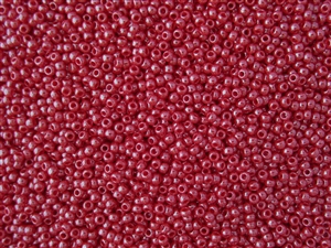 15/0 Toho Japanese Seed Beads - Red Opaque Luster #125