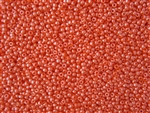 15/0 Toho Japanese Seed Beads - Pumpkin Orange Opaque Luster #129