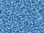 15/0 Toho Japanese Seed Beads - Lt. Aqua Transparent Rainbow #163