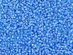 15/0 Toho Japanese Seed Beads - Dark Aqua Transparent Rainbow #163B