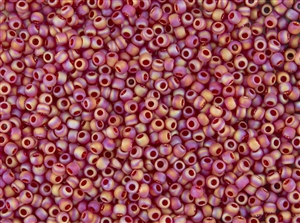 15/0 Toho Japanese Seed Beads - Dark Ruby Transparent Rainbow Matte #165CF