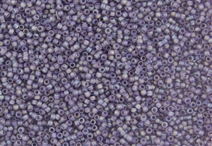 15/0 Toho Japanese Seed Beads - Light Purple Rainbow Matte #166DF