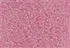 15/0 Toho Japanese Seed Beads - Dyed Pink Transparent Rainbow #171D