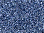 15/0 Toho Japanese Seed Beads - Slate Blue Lined Crystal Rainbow #188