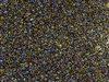15/0 Toho Japanese Seed Beads - Black Lined Topaz Rainbow #245