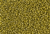 15/0 Toho Japanese Seed Beads - Black Diamond Yellow Lined Luster #246