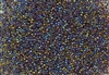 15/0 Toho Japanese Seed Beads - Black Lined Topaz Rainbow #251